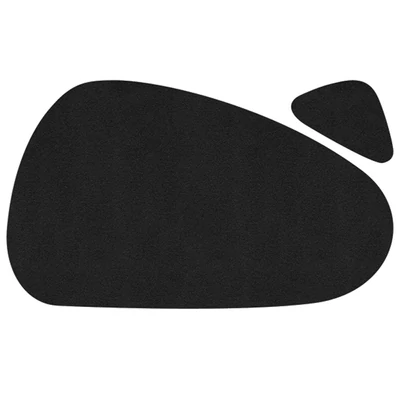 Textilhatású tányéralátét 29x49 cm 250 db egyszínű + koktélszalvéta - fekete