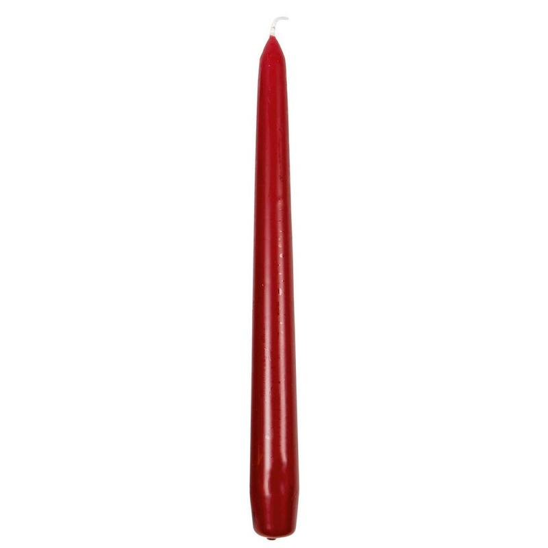 Antik gyertya – bordó 24 cm
