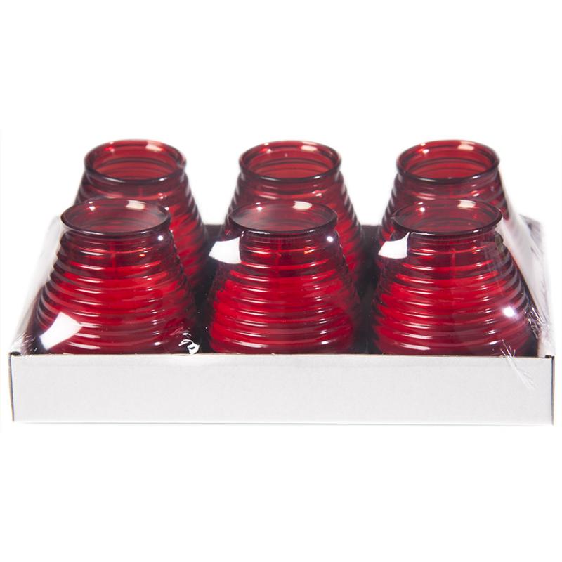 Üveggyertya “Flairlights” – piros