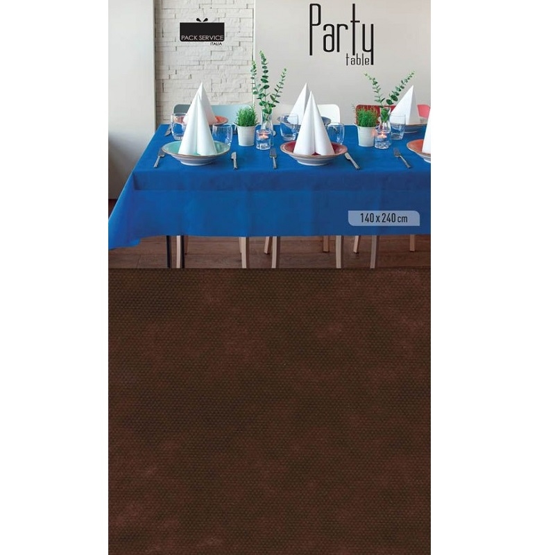Party asztalterítő 140 x 240 cm barna