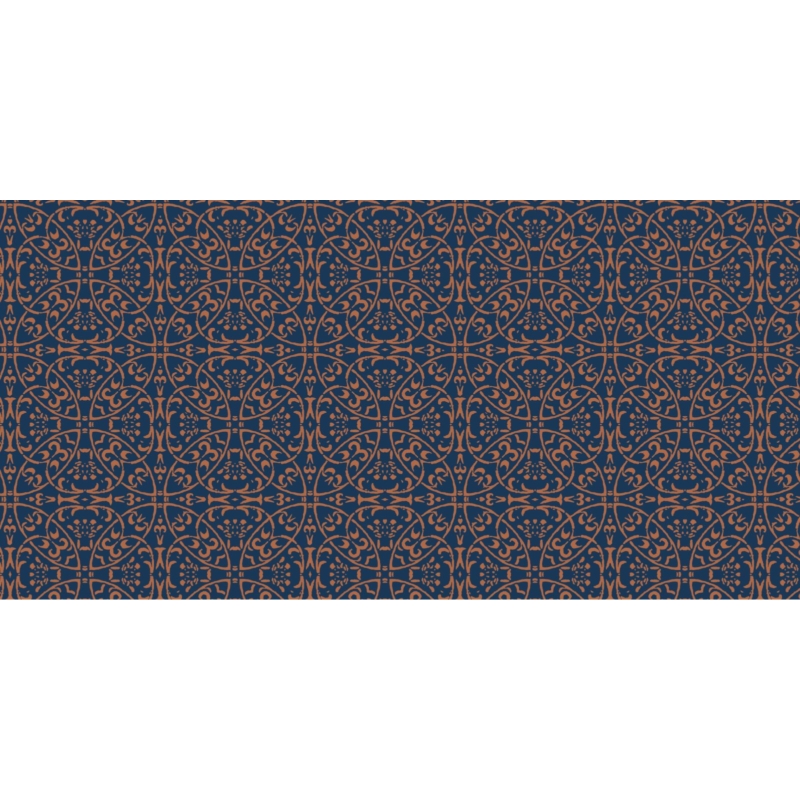 Asztali futó 40 cm x 24 m textilhatású Claudio - sötétkék/barna