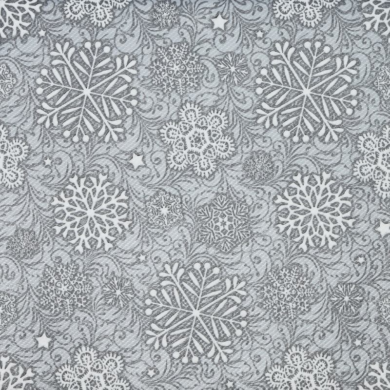 Textilhatású szalvéta 40x40 cm Steven ezüstszürke