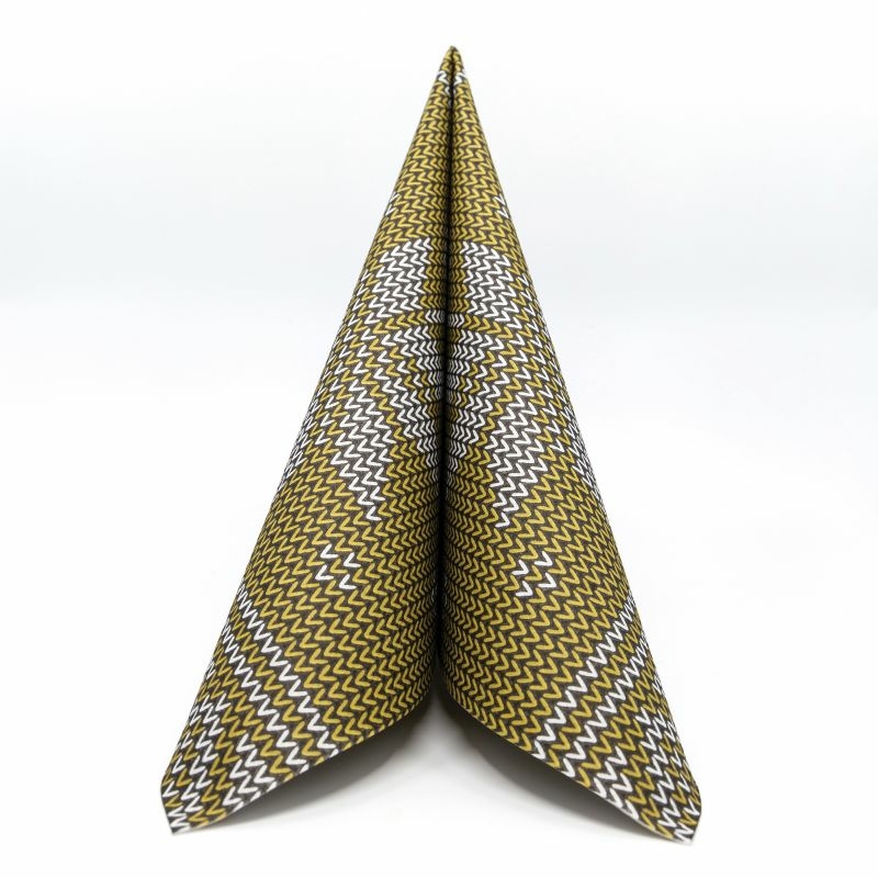 Karácsonyi textilhatású szalvéta 40x40 cm Mick - arany - 95241