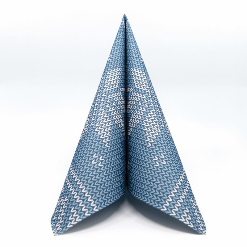 Karácsonyi textilhatású szalvéta 40x40 cm Mick - kék - 95240