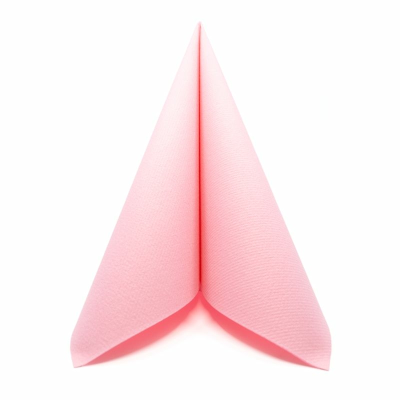 Textilhatású szalvéta 40x40 cm - rózsa/pink