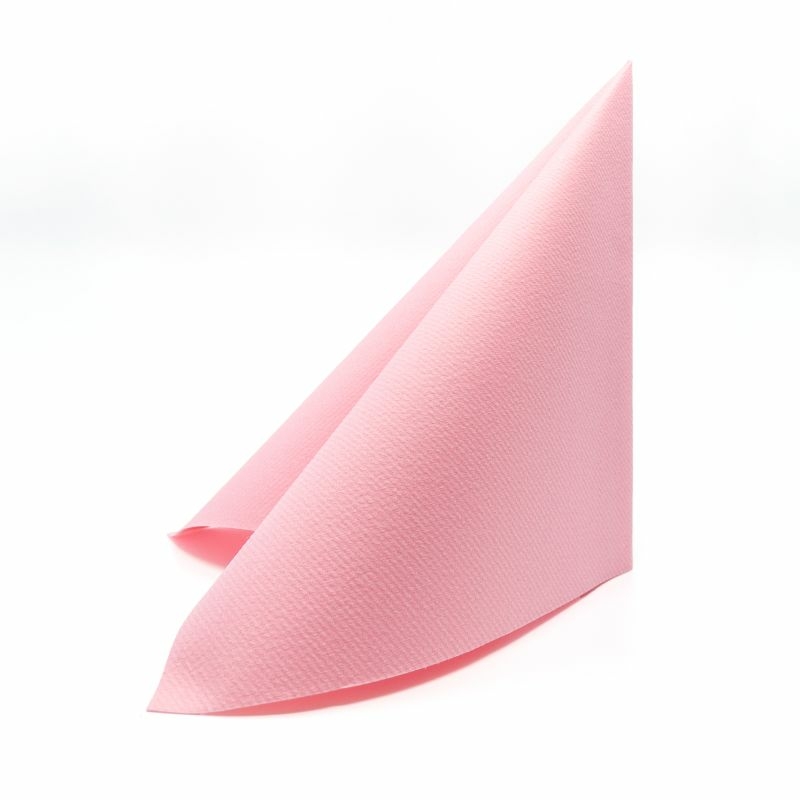 Textilhatású szalvéta 40x40 cm - rózsa/pink
