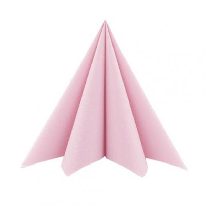 Textilhatású szalvéta 40x40 cm - rózsa/pink
