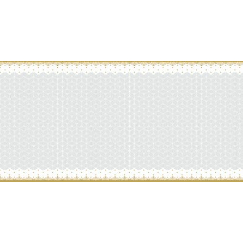 Asztali futó 40 cm x 24 m textilhatású Vivien - szürke/arany