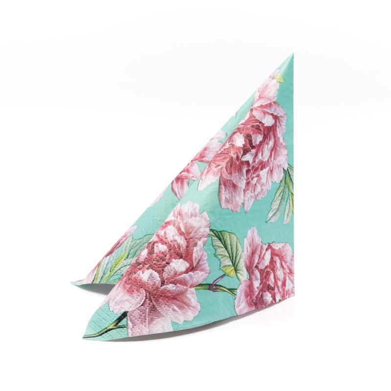 BEAUTIFUL PEONIES papírszalvéta 33x33 cm 