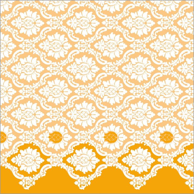 Textilhatású szalvéta 40x40 cm Mandy – curry - 69971