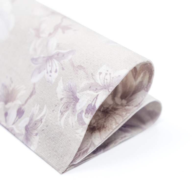 SENTIMENTAL BLOSSOM papírszalvéta 33x33 cm 3 rétegű szürke virágmintás
