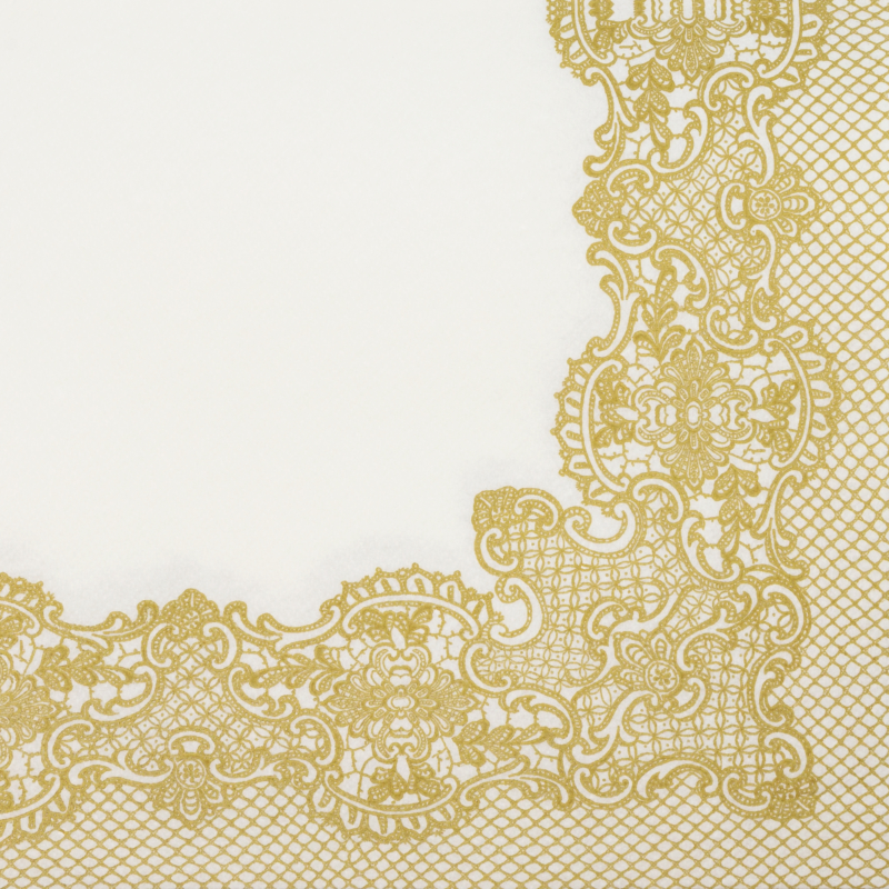 Textilhatású szalvéta 40x40 cm Royal Lace-arany-AAN002200