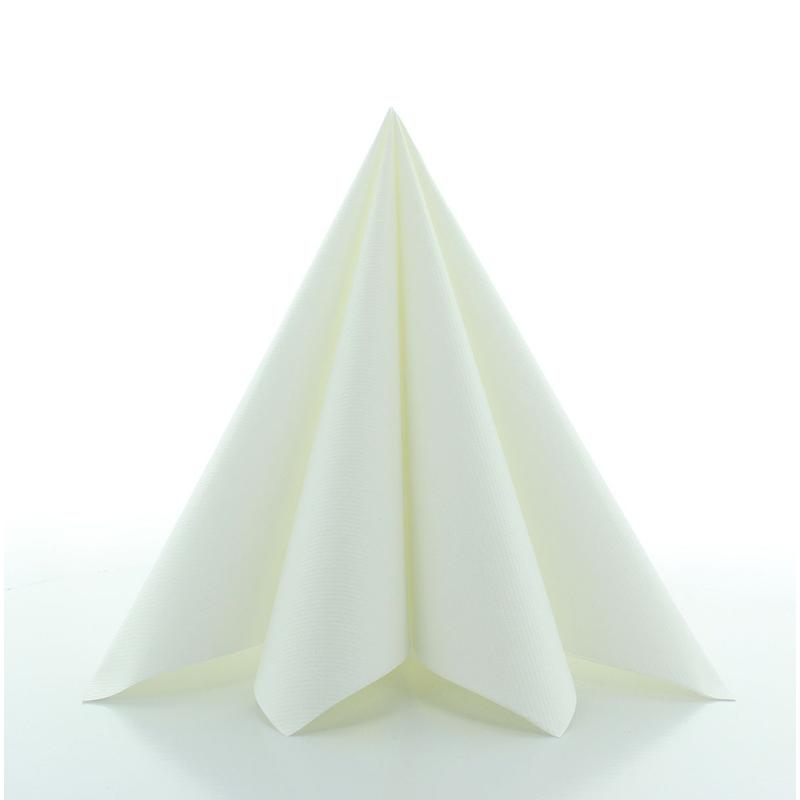 Textilhatású szalvéta 33x33 cm - fehér - 89205