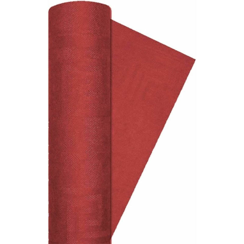 120 cm x 50 m papír futó - damaszt bordó, burgundy