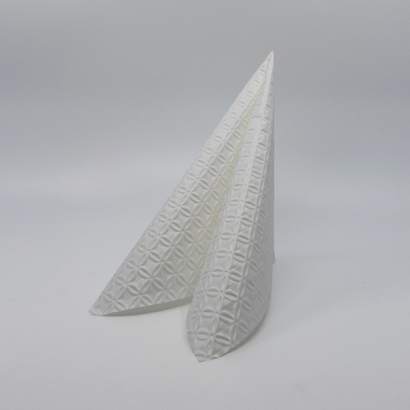 INSPIRATION Modern papírszalvéta 33x33 cm 3 rétegű fehér