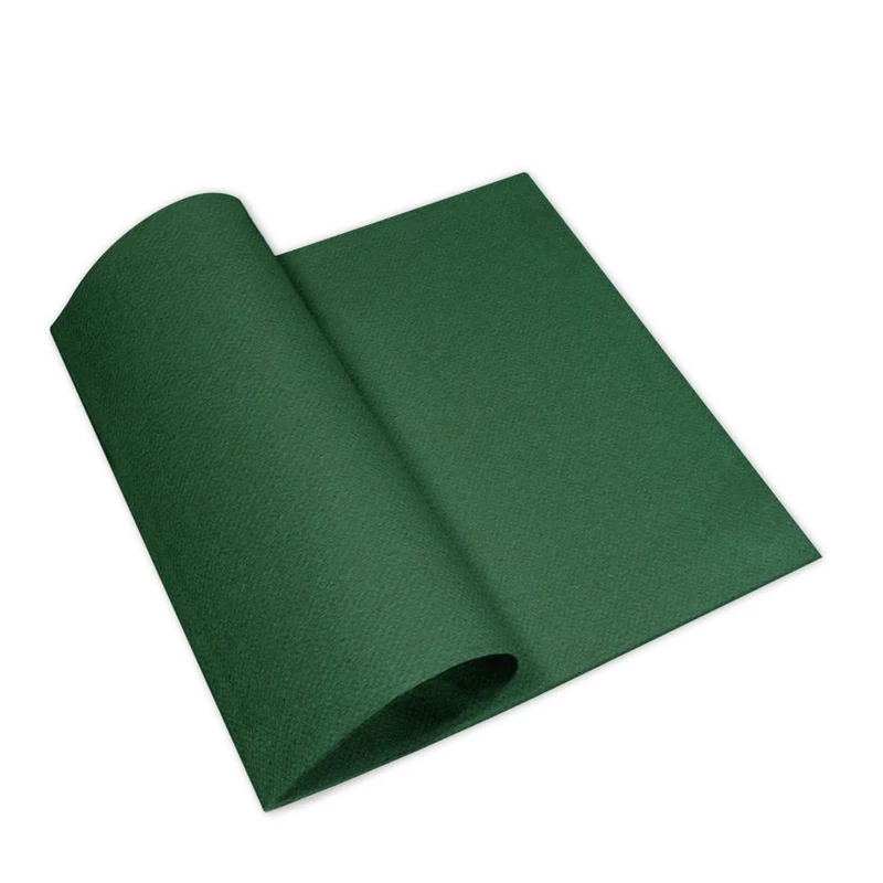 Pack Service Textilhatású szalvéta 40x40 cm sötétzöld, 50 db/csomag