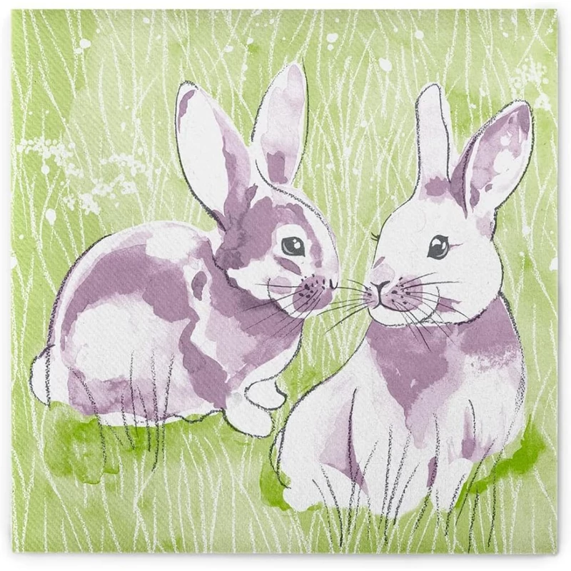 Húsvéti textilhatású szalvéta 40x40 cm Lilly &amp; Lenni