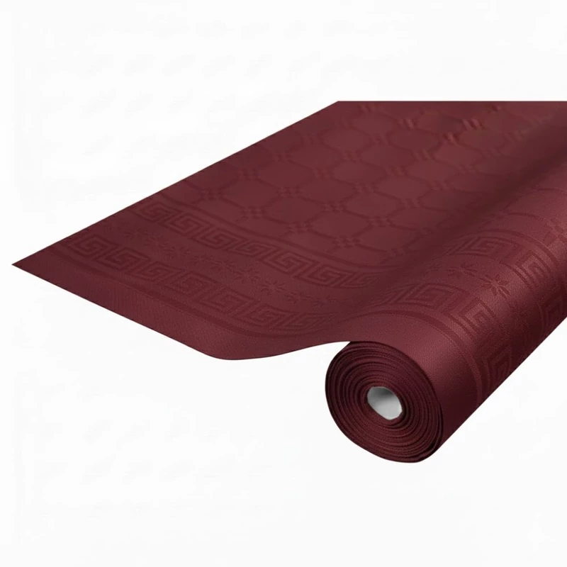Okay Bankett tekercs 120 cm x 25 m papír Damaszt - bordó