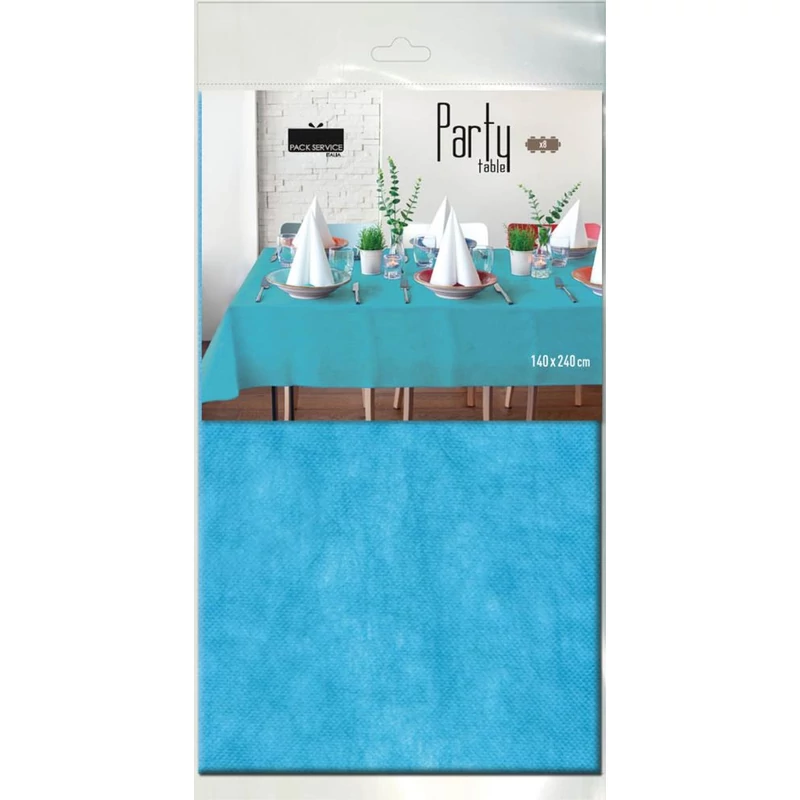 Víztaszító nemszőtt textil asztalterítő 140 x 240 cm tengerkék