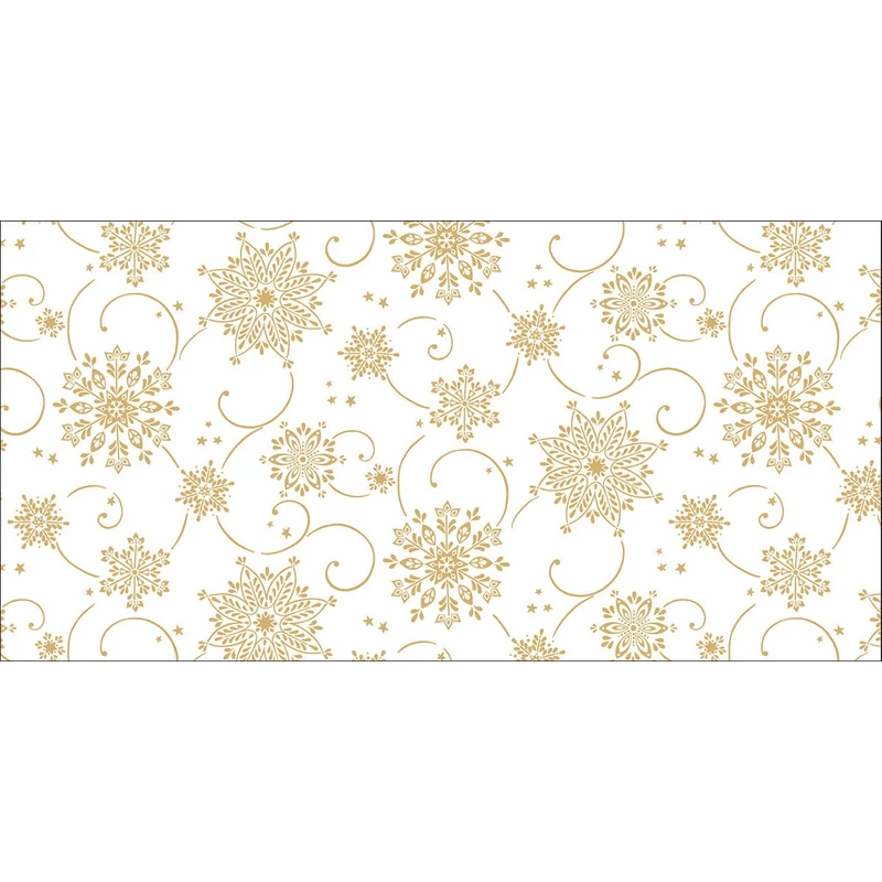 Mank asztali futó 40 cm x 24 m textilhatású Cristal - fehér