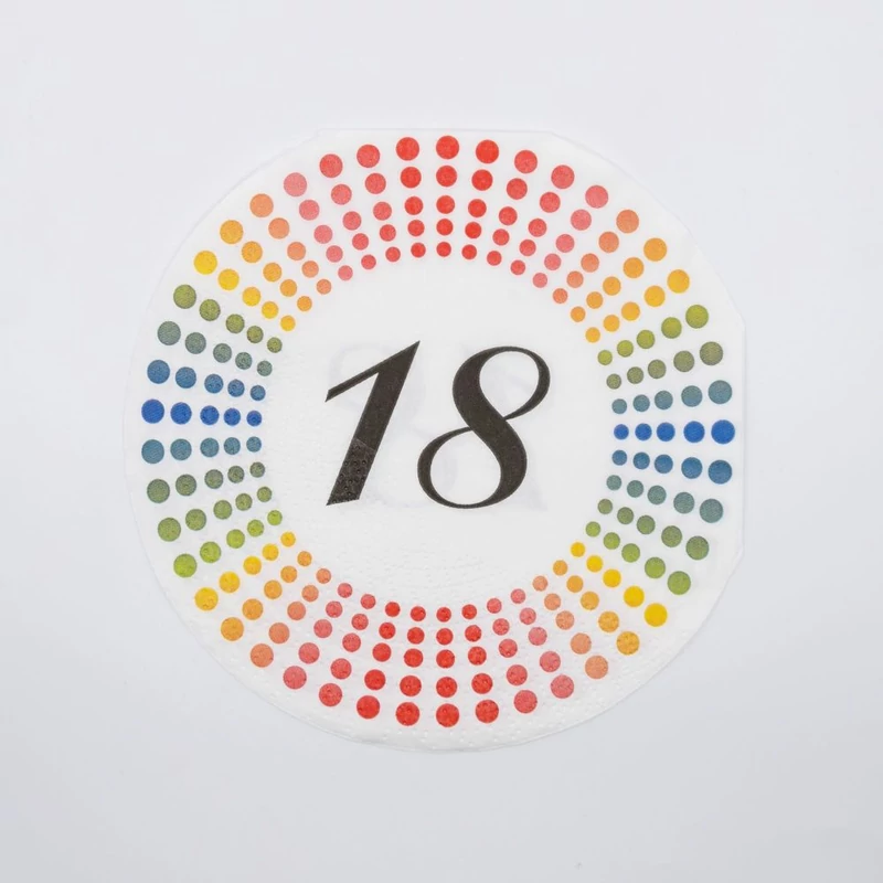 PAW kerek papírszalvéta 3 rétegű 20 db/csomagHappy Birthday 
