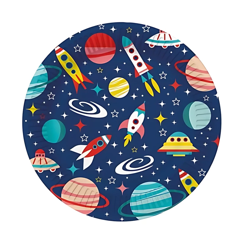 PAW 23 cm kerek papírtányér 10 db/csomag Galaxis