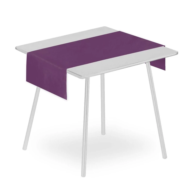 Pack Service asztali futó lapra hajtva  40 cm x 120 cm textilhatású 25 lap/csomag - viola