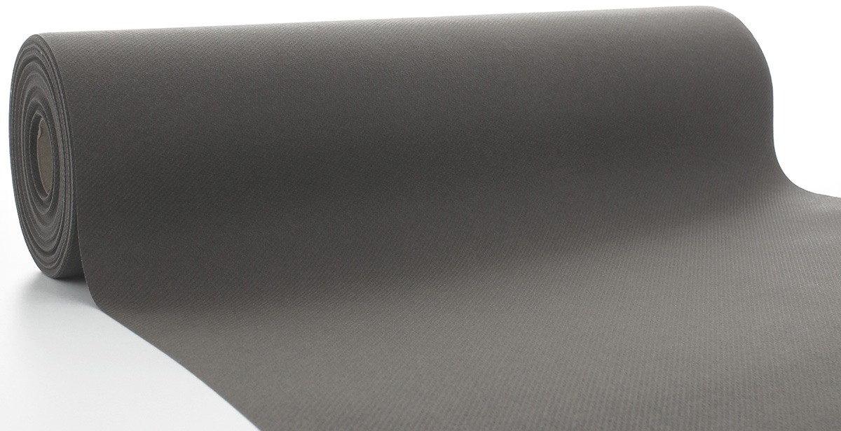 Asztali futó 40 cm x 24 m textilhatású - bézs/szürke
