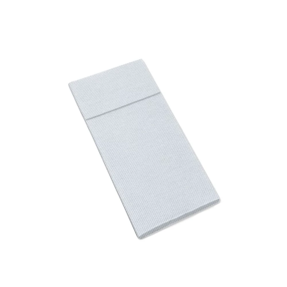 Pack Service evőeszköztartós szalvéta textilhatású 40x32 cm 1/8 hajtású 50 lap/csomag halványszürke