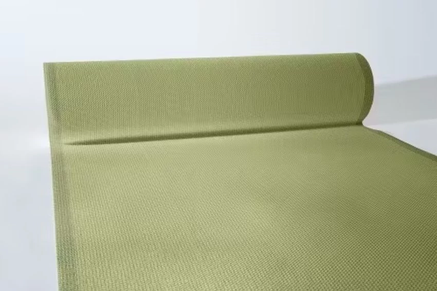 Mank asztali futó 40 cm x 24 m textilhatású Love Natur Jute - olívazöld